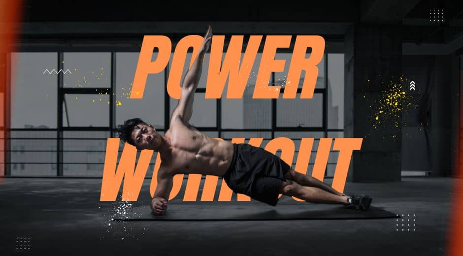 Person doing high intensity interval training, jumping with dumbbells in modern gym environment workouts.